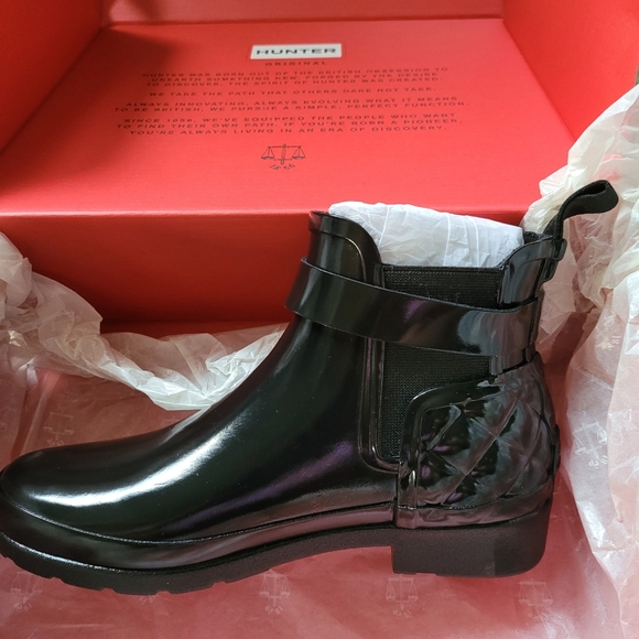 Hunter Chelsea quilted waterproof boots - Picture 8 of 11